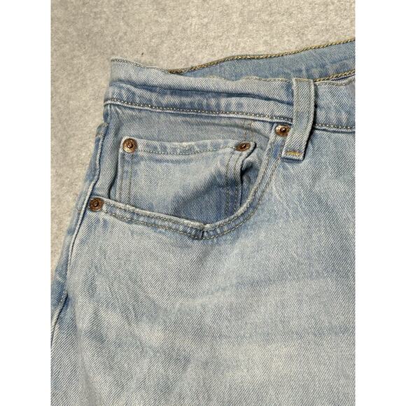 Levis 501 Jeans Women W33 L32 Button Fly Light Blue Denim Slight Taper - Picture 12 of 16